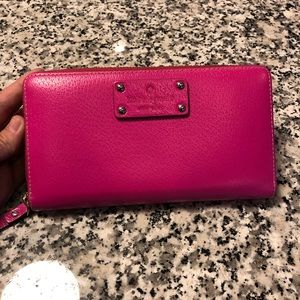 Kate Spade hot pink wallet